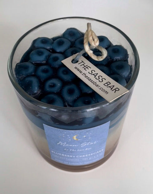 The Sass Bar Blueberry Cheesecake Dessert Candle